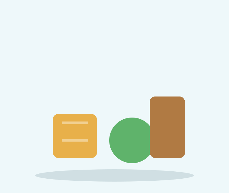 Illustration of an assortment of colorful chew treats
