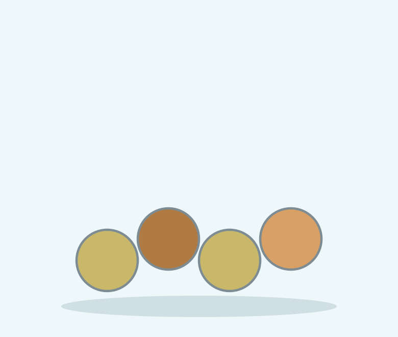 Illustration of woven natural chew balls