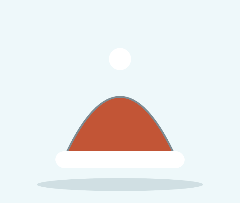 Illustration of a small red pet hat
