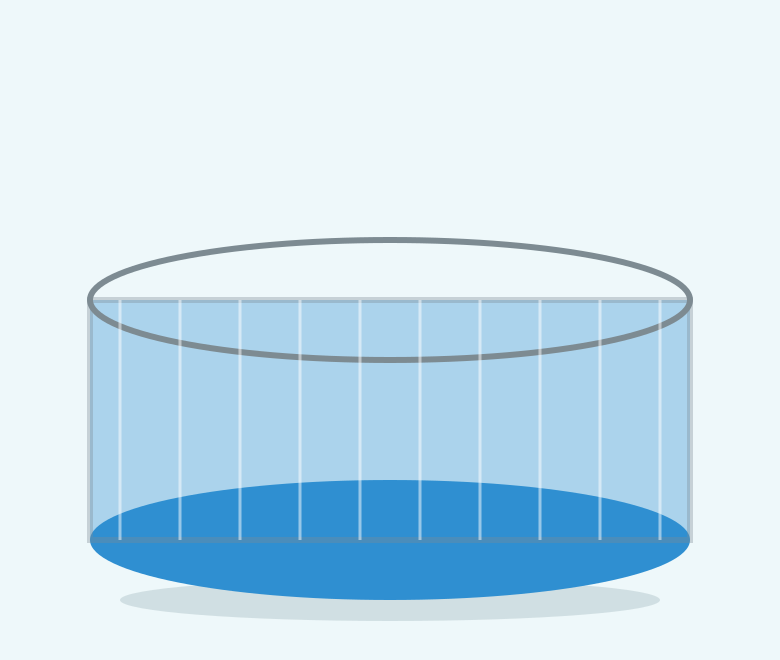 Illustration of a round pop open mesh playpen